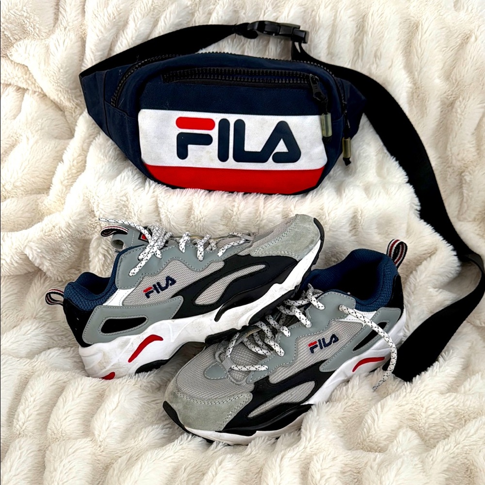 Fila Sneakers and Belt Bag Set